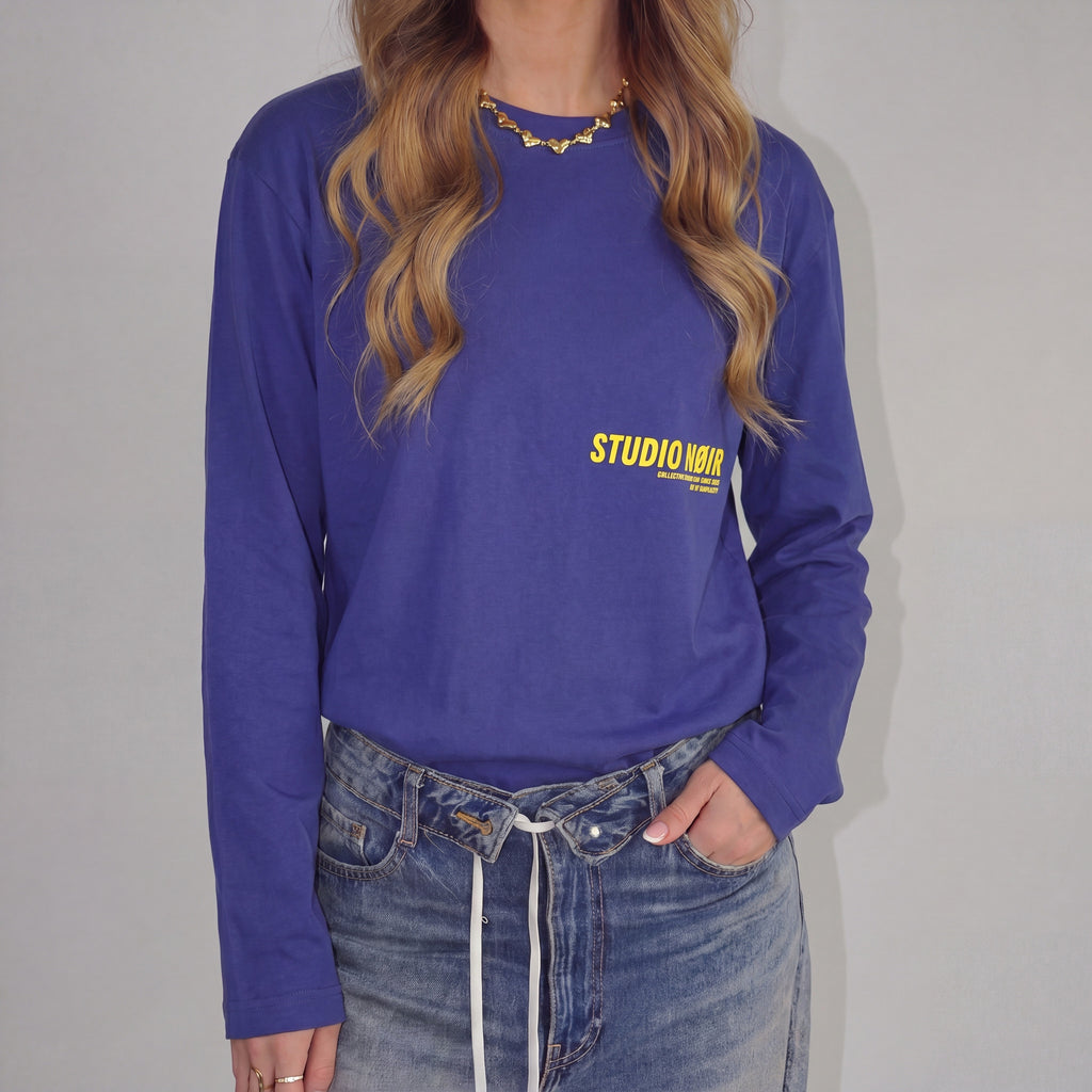 Oversized longsleeve berry