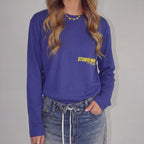 Oversized longsleeve berry