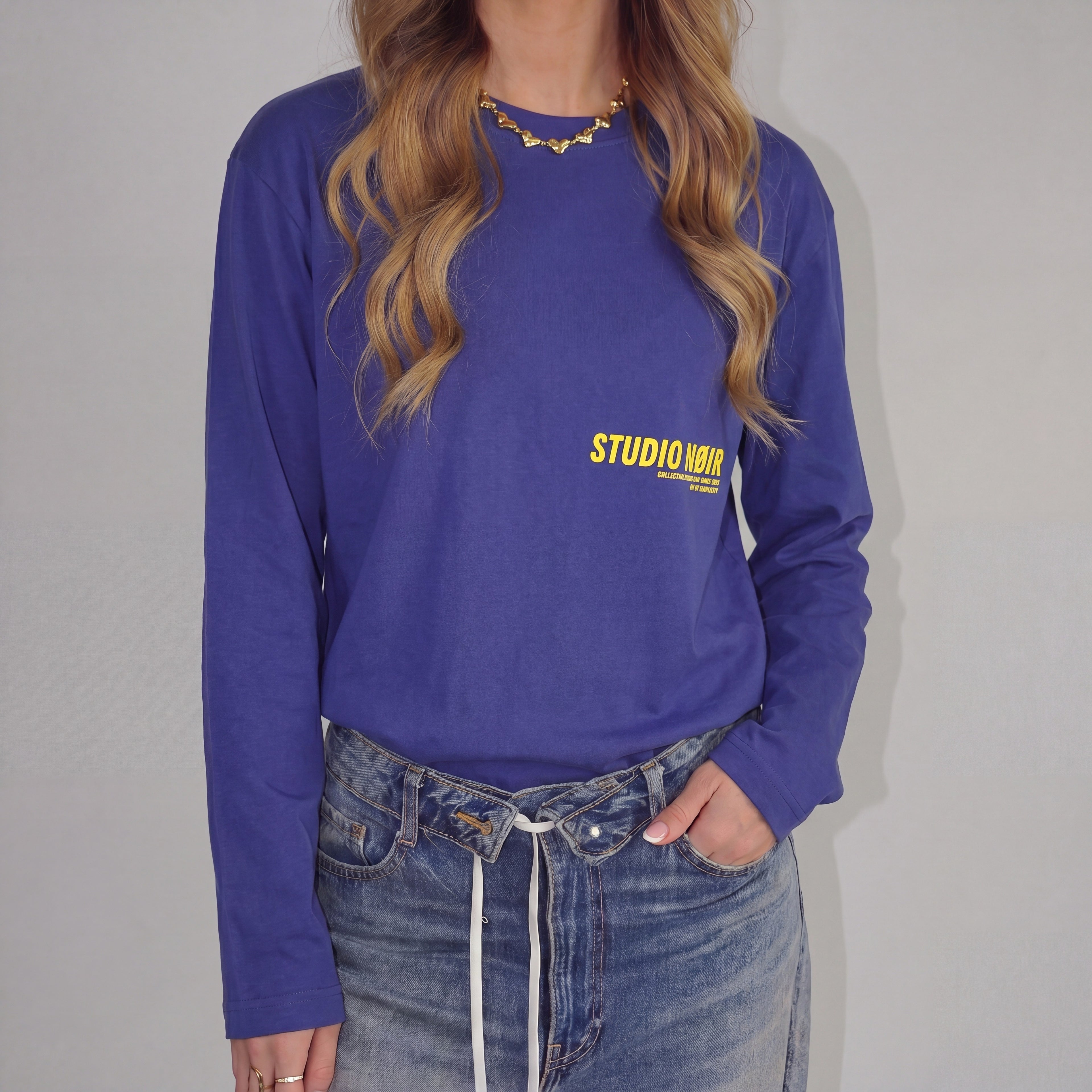 Oversized longsleeve berry